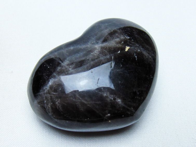 モリオン 置物 ハート 黒水晶 一点物 145-1944