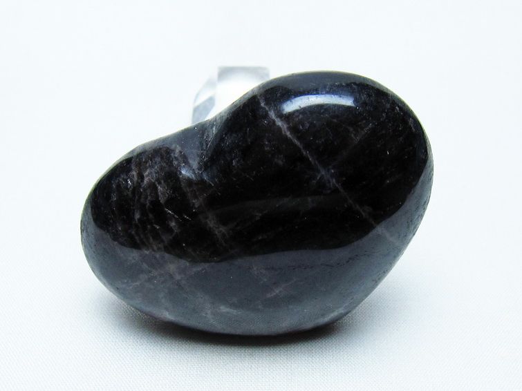 モリオン 置物 ハート 黒水晶 一点物 145-1949