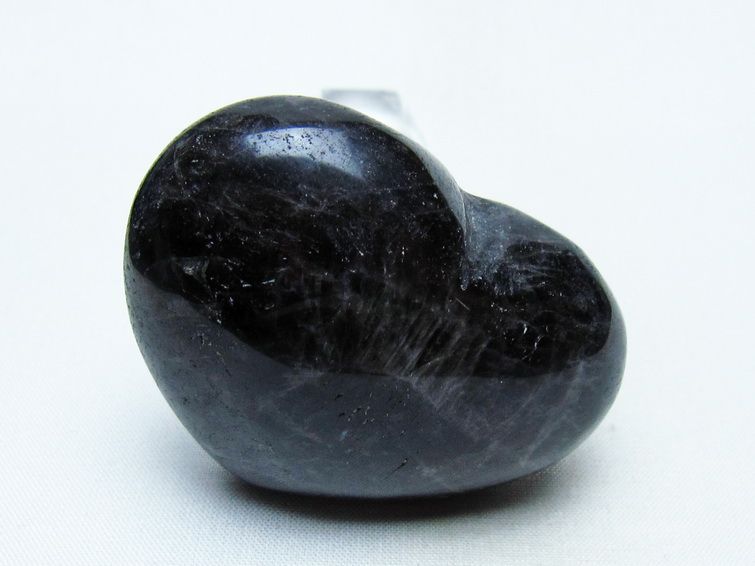 モリオン 置物 ハート 黒水晶 一点物 145-1950