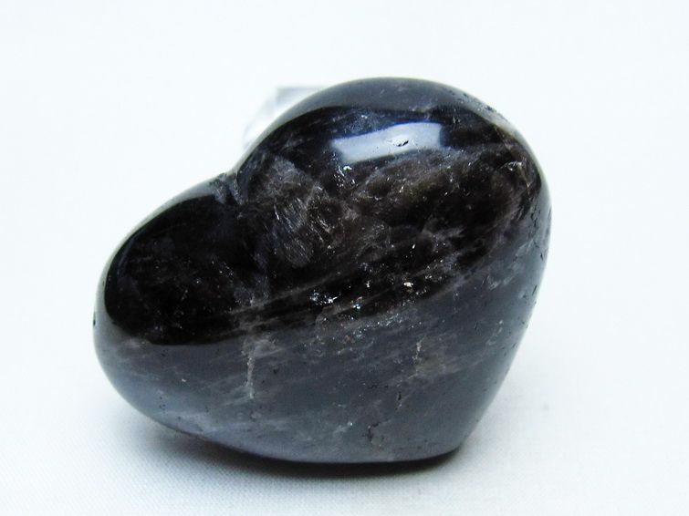 モリオン 置物 ハート 黒水晶 一点物 145-1951