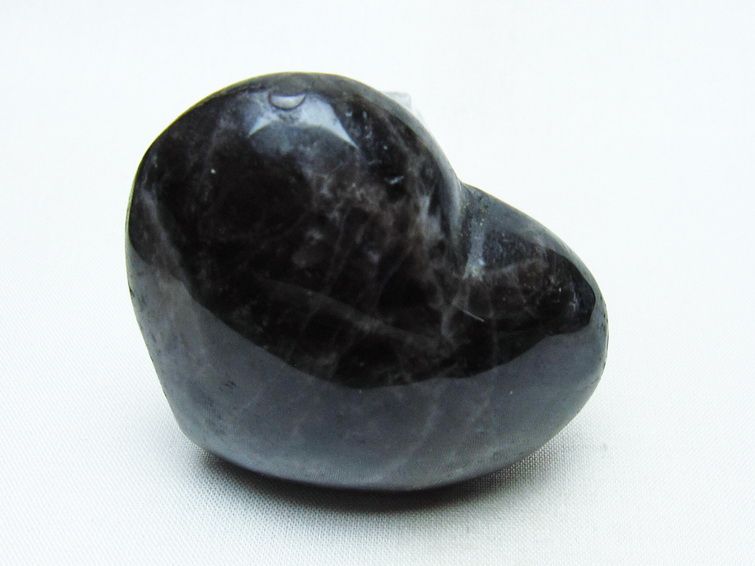 モリオン 置物 ハート 黒水晶 一点物 145-1952