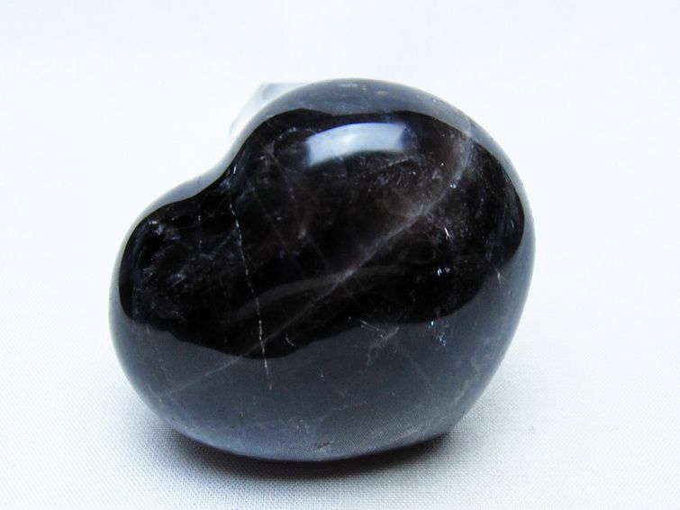 モリオン 置物 ハート 黒水晶 一点物 145-1953