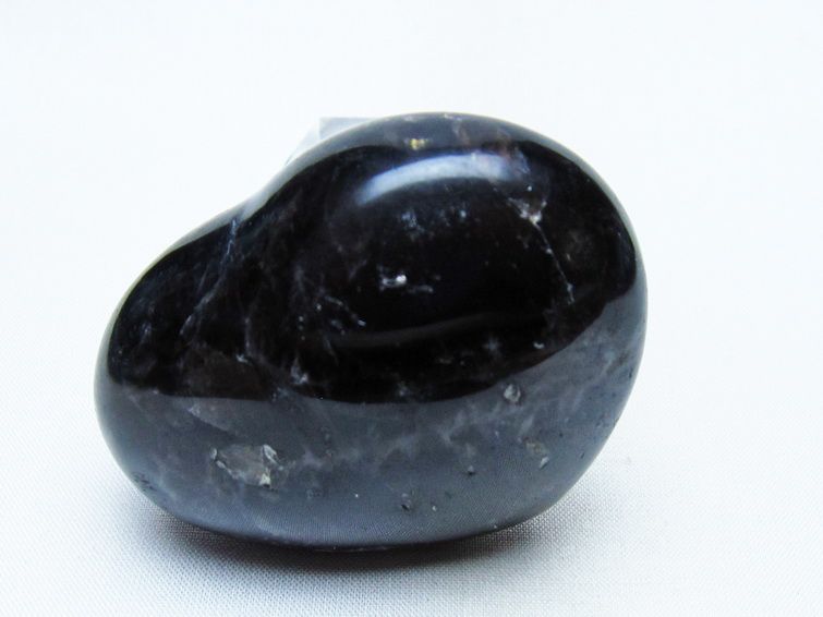 モリオン 置物 ハート 黒水晶 一点物 145-1958