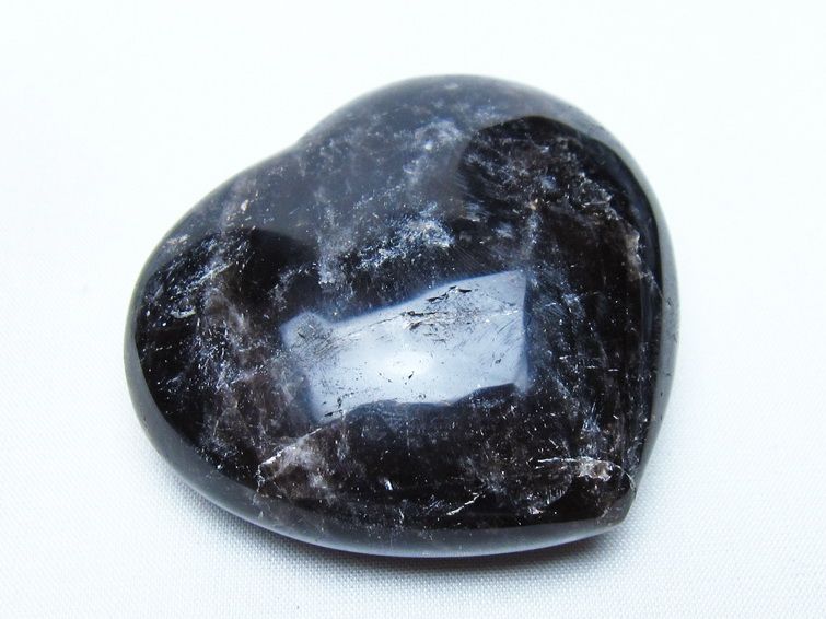モリオン 置物 ハート 黒水晶 一点物 145-1959