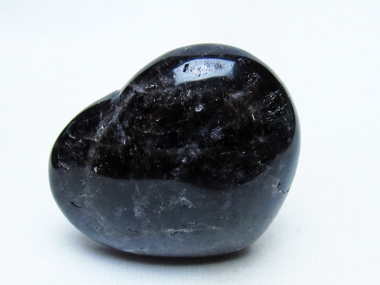 モリオン 置物 ハート 黒水晶 一点物 145-1959