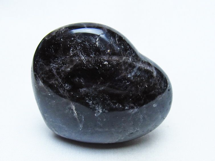 モリオン 置物 ハート 黒水晶 一点物 145-1959