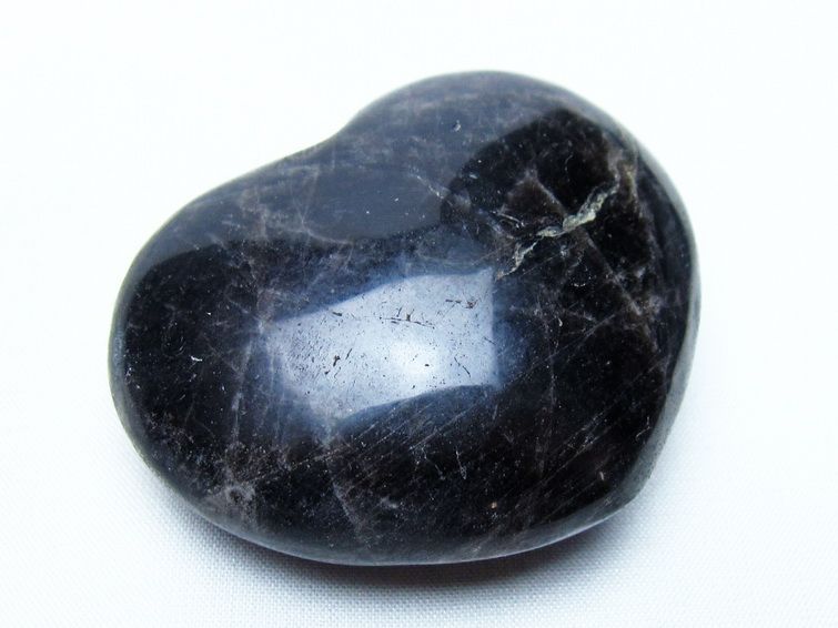 モリオン 置物 ハート 黒水晶 一点物 145-1960