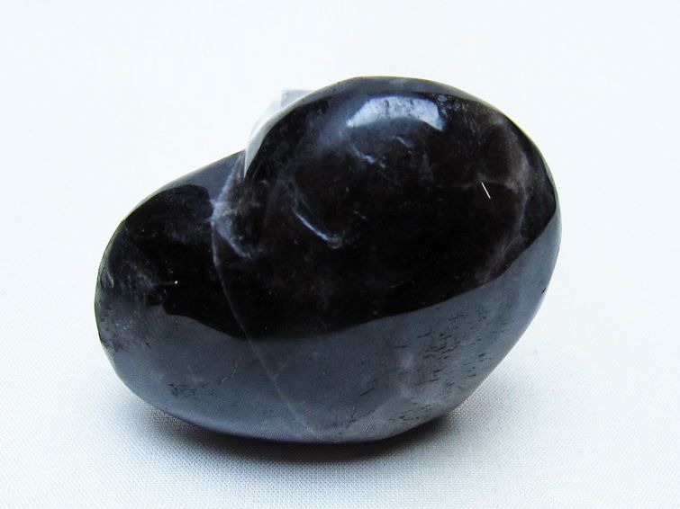 モリオン 置物 ハート 黒水晶 一点物 145-1961