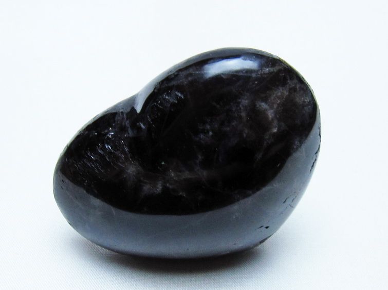 モリオン 置物 ハート 黒水晶 一点物 145-1963