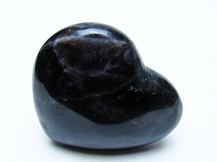 モリオン 置物 ハート 黒水晶 一点物 145-1965
