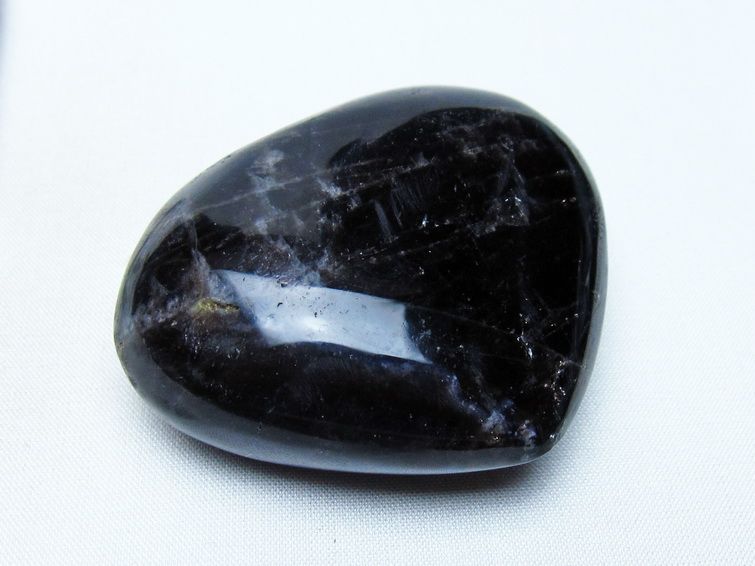モリオン 置物 ハート 黒水晶 一点物 145-1967