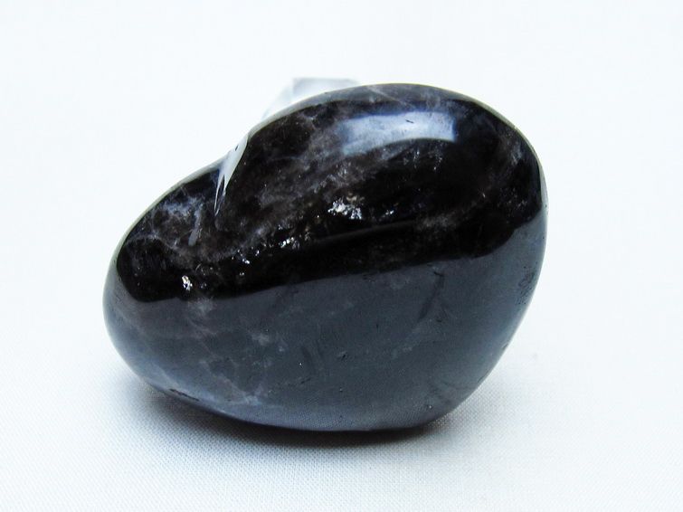 モリオン 置物 ハート 黒水晶 一点物 145-1967