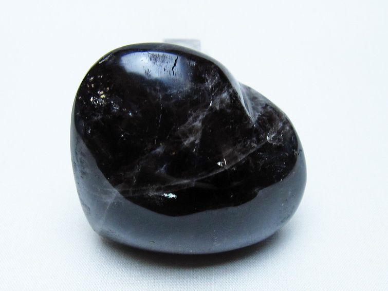 モリオン 置物 ハート 黒水晶 一点物 145-1970