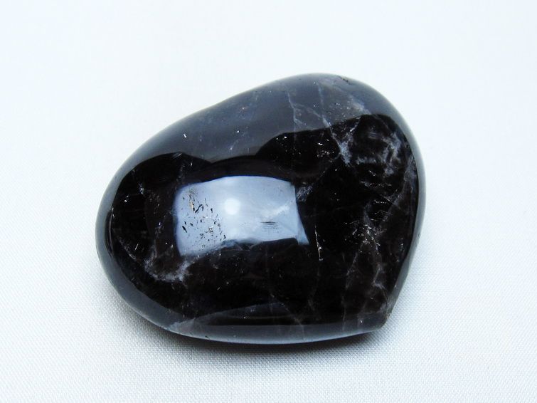 モリオン 置物 ハート 黒水晶 一点物 145-1971
