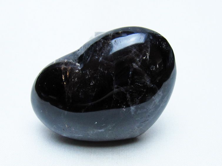 モリオン 置物 ハート 黒水晶 一点物 145-1971