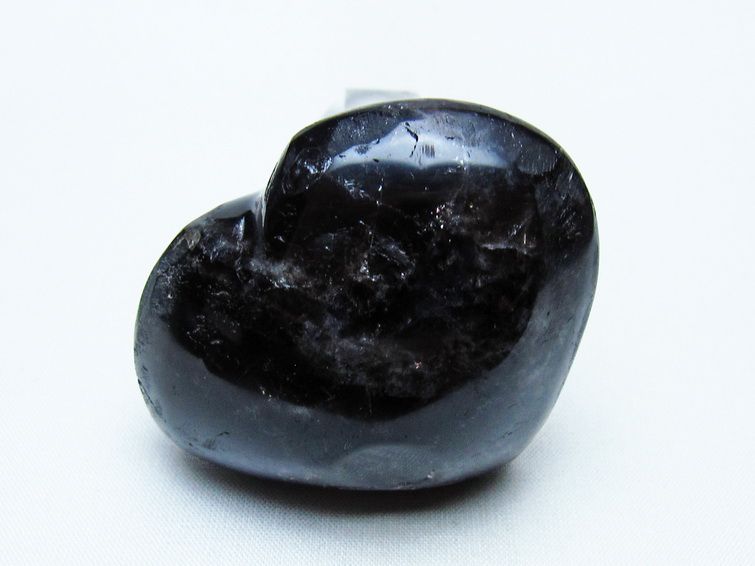 モリオン 置物 ハート 黒水晶 一点物 145-1973
