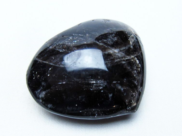 モリオン 置物 ハート 黒水晶 一点物 145-1974