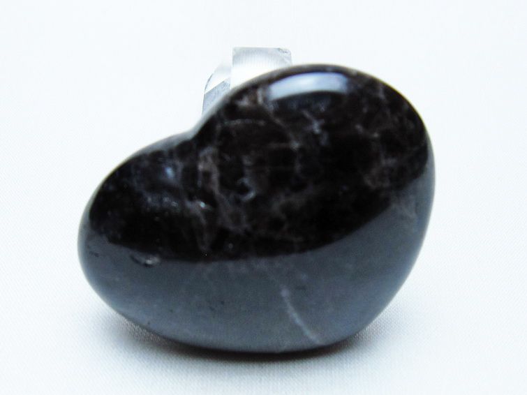 モリオン 置物 ハート 黒水晶 一点物 145-1976