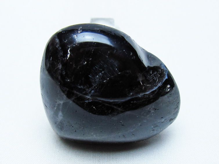 モリオン 置物 ハート 黒水晶 一点物 145-1978