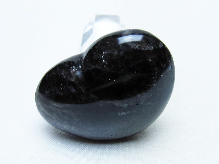 モリオン 置物 ハート 黒水晶 一点物 145-1979