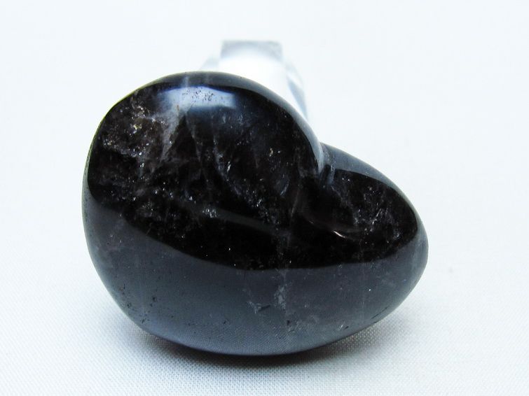 モリオン 置物 ハート 黒水晶 一点物 145-1979