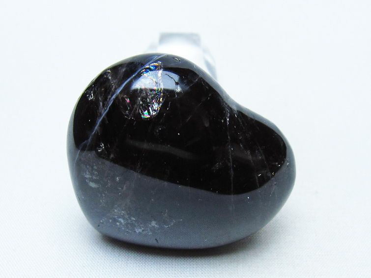 モリオン 置物 ハート 黒水晶 一点物 145-1980