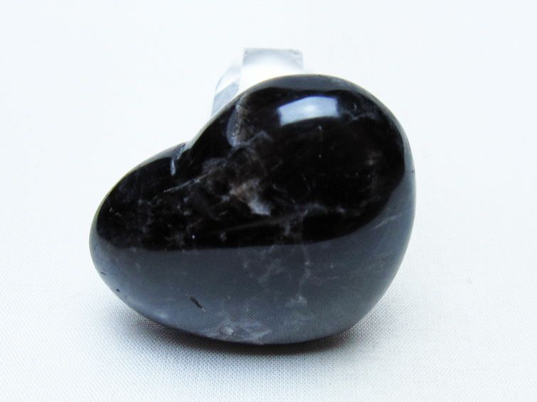 モリオン 置物 ハート 黒水晶 一点物 145-1982
