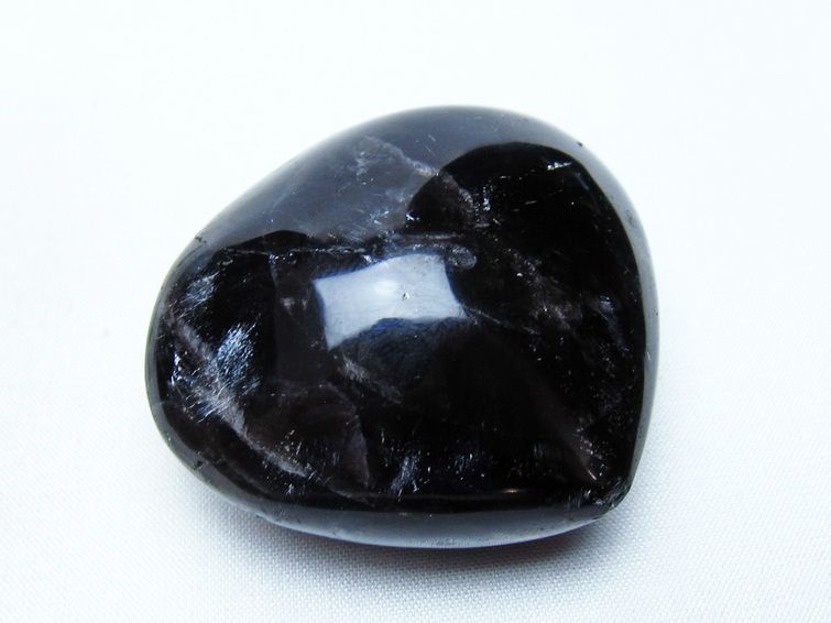 モリオン 置物 ハート 黒水晶 一点物 145-1983