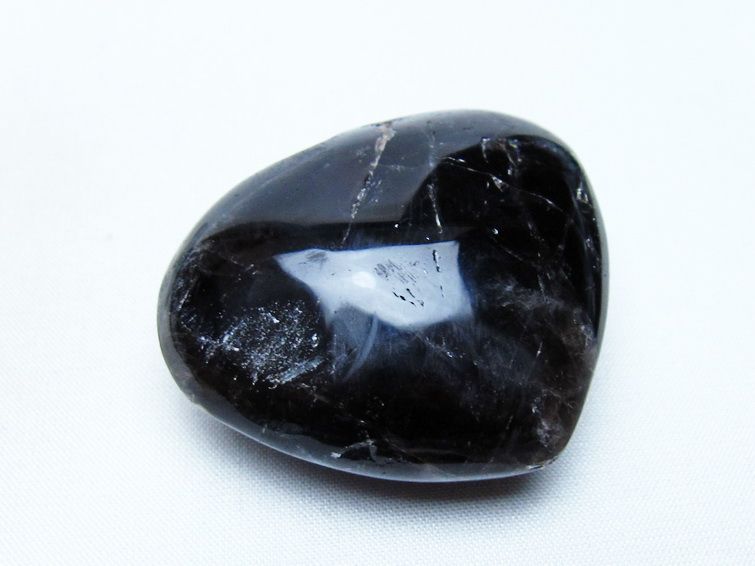 モリオン 置物 ハート 黒水晶 一点物 145-1985