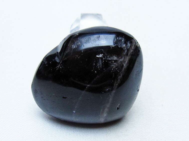 モリオン 置物 ハート 黒水晶 一点物 145-1988