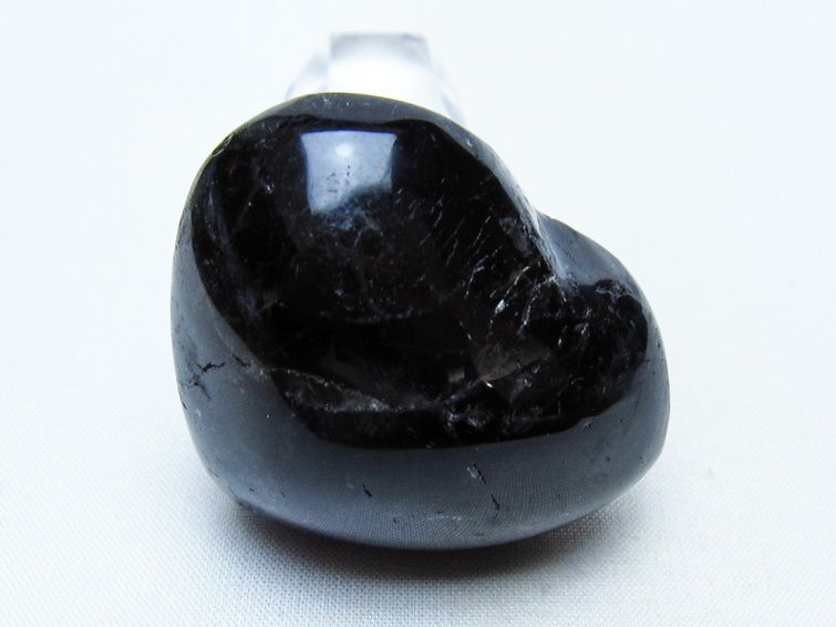 モリオン 置物 ハート 黒水晶 一点物 145-1989