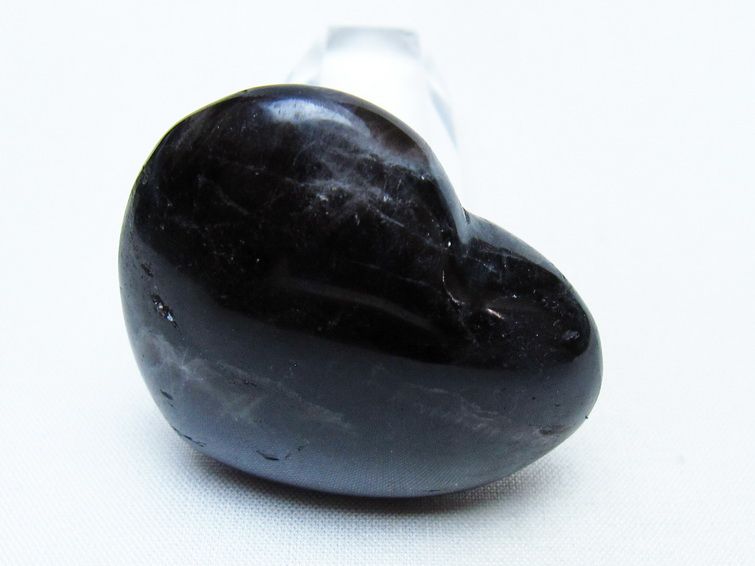 モリオン 置物 ハート 黒水晶 一点物 145-1991