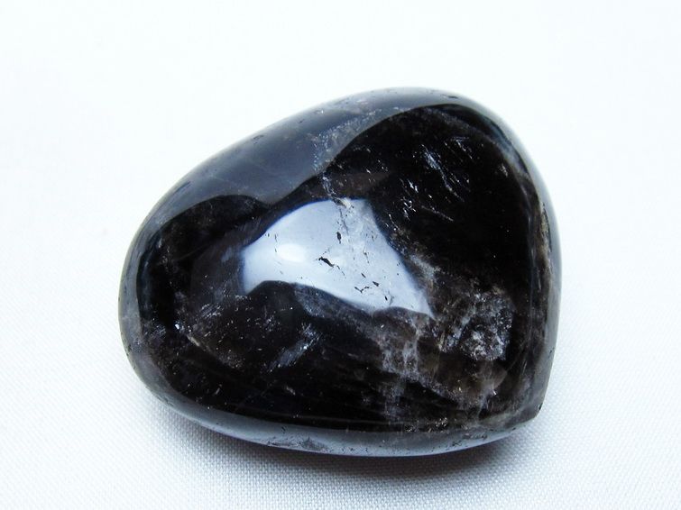 モリオン 置物 ハート 黒水晶 一点物 145-1992