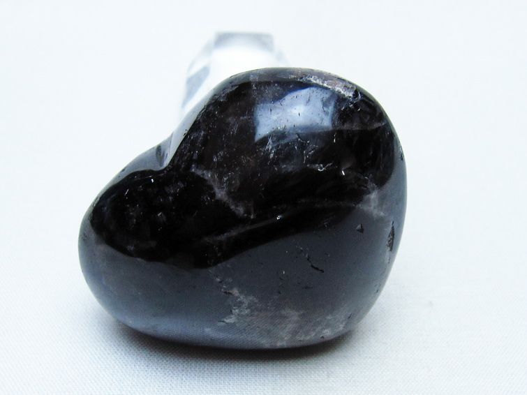 モリオン 置物 ハート 黒水晶 一点物 145-1992