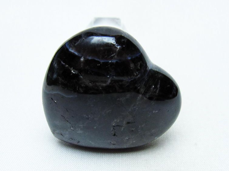 モリオン 置物 ハート 黒水晶 一点物 145-1993