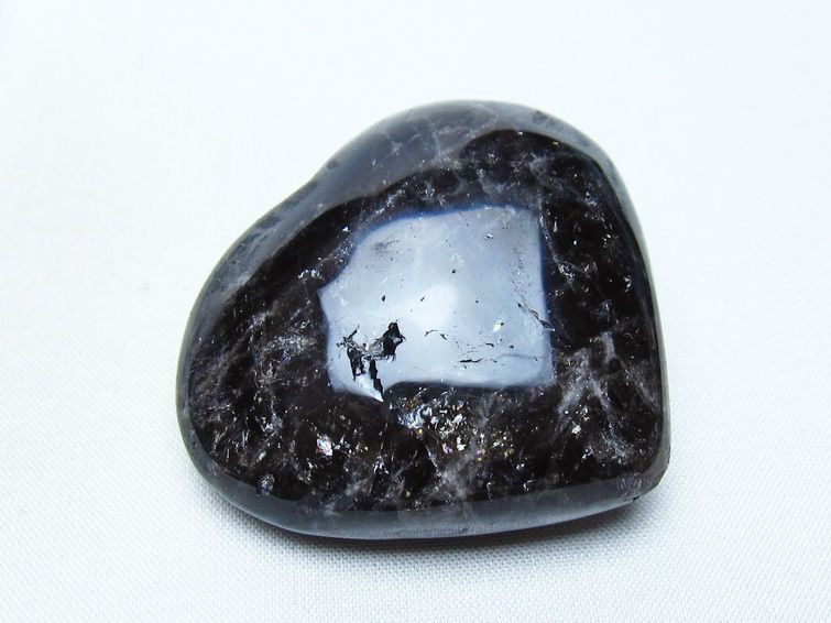 モリオン 置物 ハート 黒水晶 一点物 145-1994