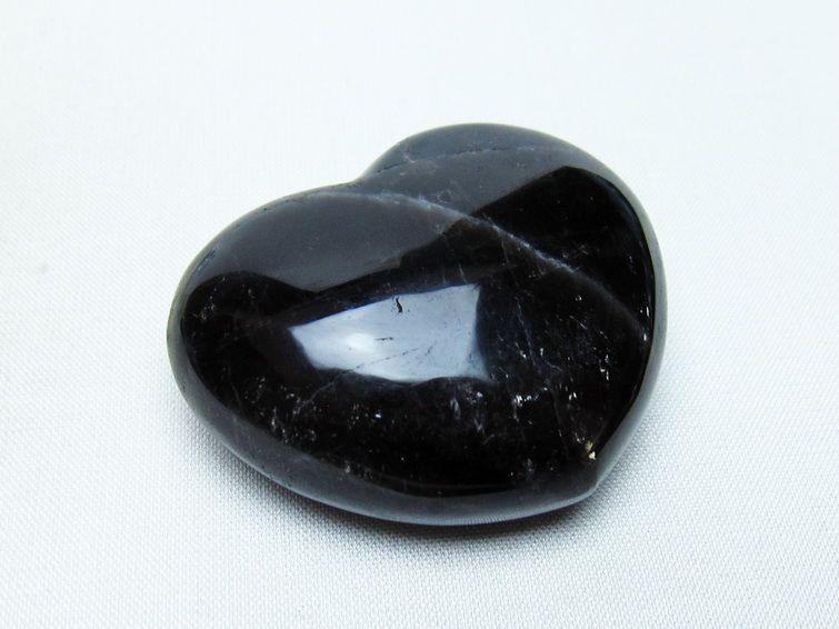モリオン 置物 ハート 黒水晶 一点物 145-1995