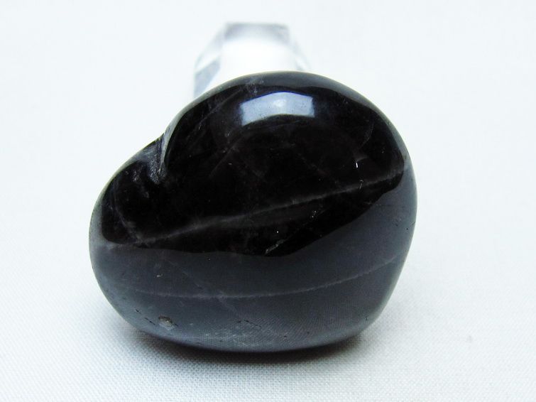 モリオン 置物 ハート 黒水晶 一点物 145-1996