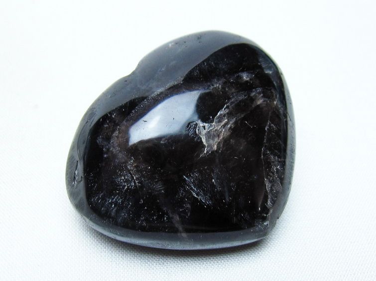 モリオン 置物 ハート 黒水晶 一点物 145-1997