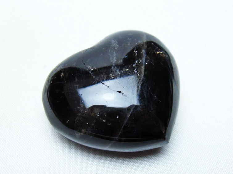 モリオン 置物 ハート 黒水晶 一点物 145-1998