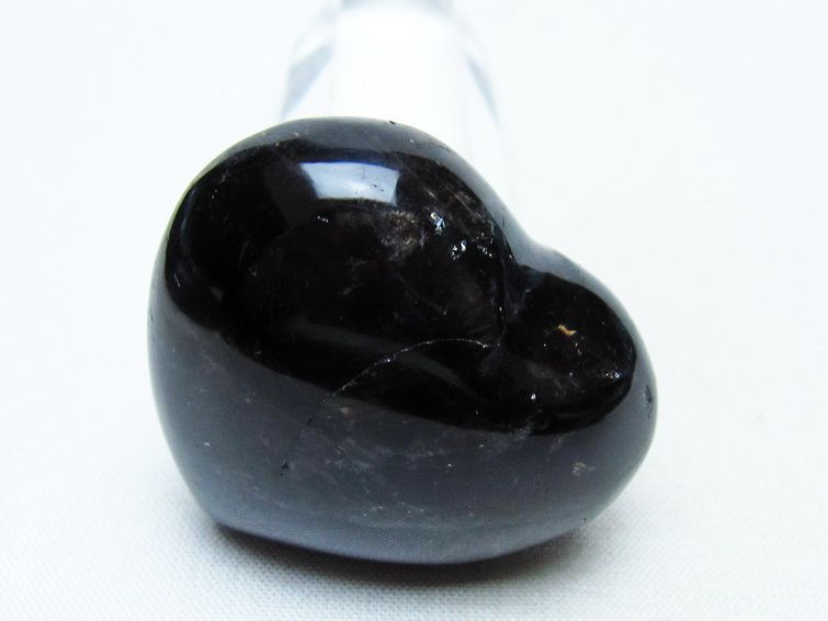 モリオン 置物 ハート 黒水晶 一点物 145-1998