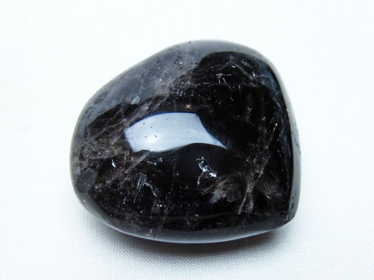 モリオン 置物 ハート 黒水晶 一点物 145-1999