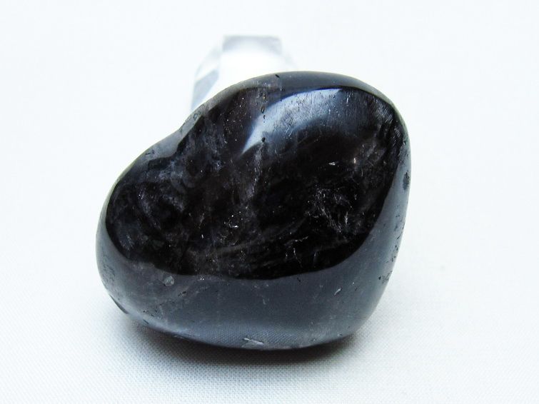 モリオン 置物 ハート 黒水晶 一点物 145-1999