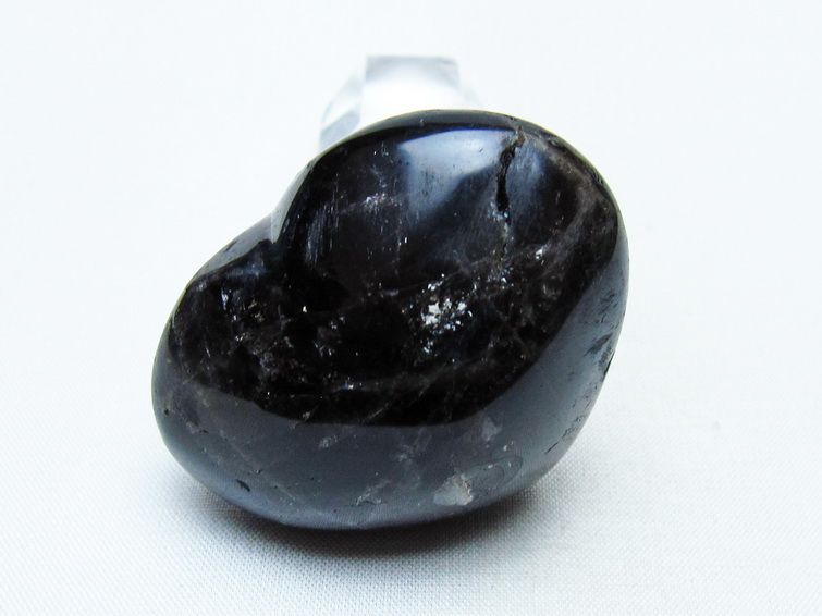モリオン 置物 ハート 黒水晶 一点物 145-2001