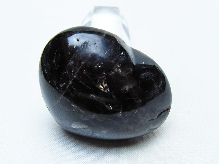 モリオン 置物 ハート 黒水晶 一点物 145-2001