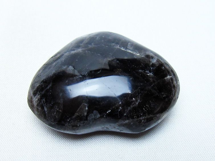 モリオン 置物 ハート 黒水晶 一点物 145-2004