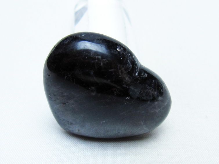 モリオン 置物 ハート 黒水晶 一点物 145-2009
