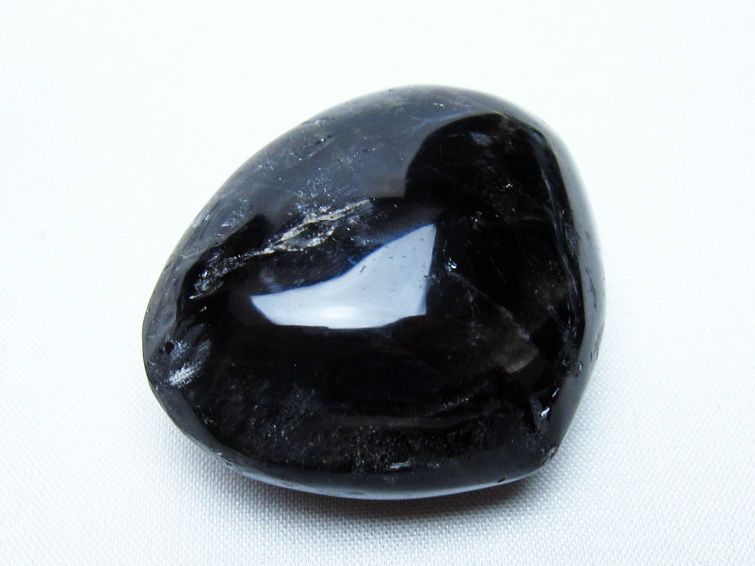 モリオン 置物 ハート 黒水晶 一点物 145-2011