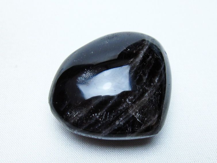 モリオン 置物 ハート 黒水晶 一点物 145-2012