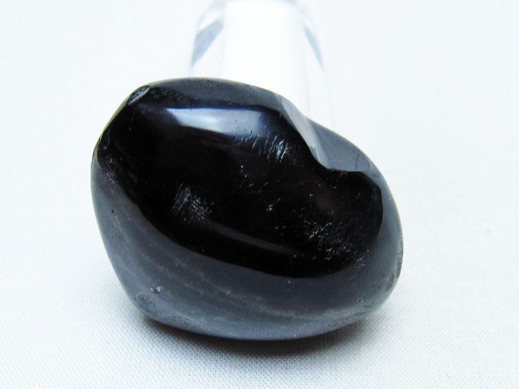 モリオン 置物 ハート 黒水晶 一点物 145-2012